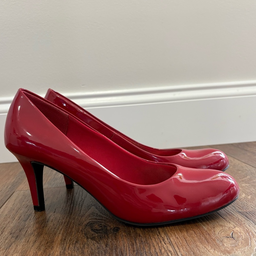 Predictions Glossy Red Heels